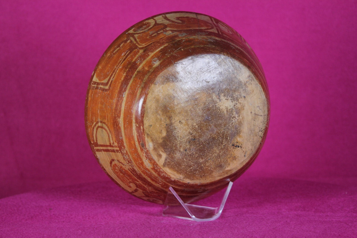Authentic Pre Columbian Artifact Mayan Decorated Bowl 250-900 AD Yucatan T12