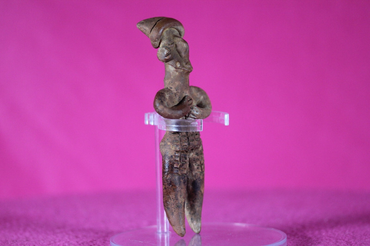 Authentic Pre Columbian Artifact Tomb Figure Colima Mexico 100 BC-250 AD COA 134
