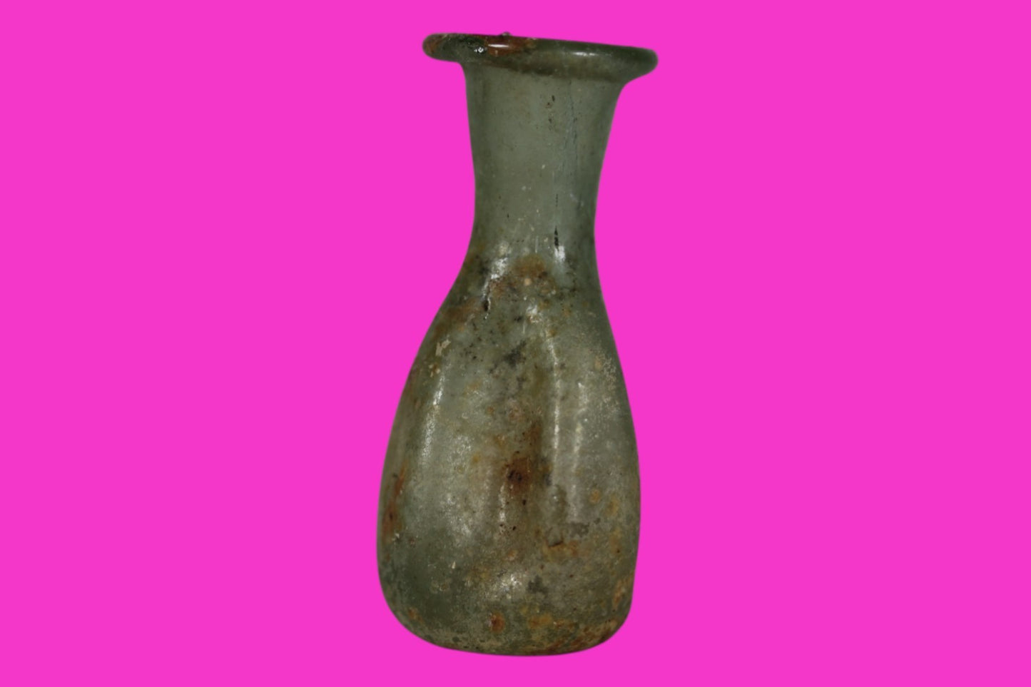 Authentic Ancient Holy Land Artifact Glass Bottle 100-300 AD Roman Era COA J10