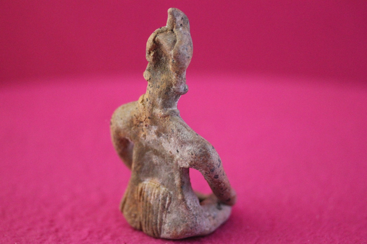 Authentic Pre Columbian Artifact Male Seated Tomb Figure Colima Mexico COA 192