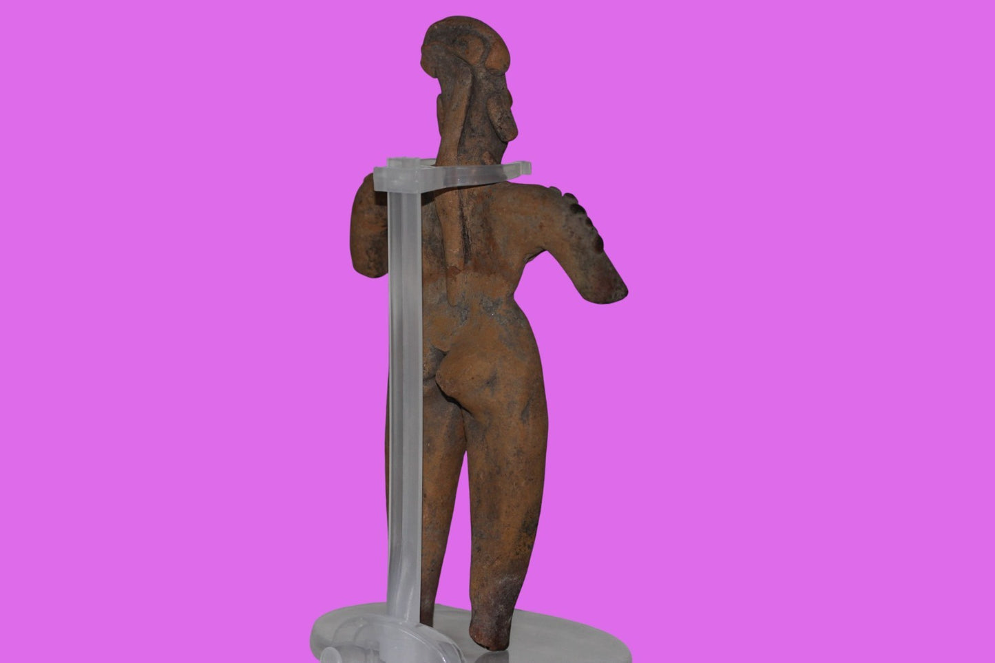 Pre Columbian Artifact 6in Female Shaman Tomb Figure Colima Mexico 100BC COA 256