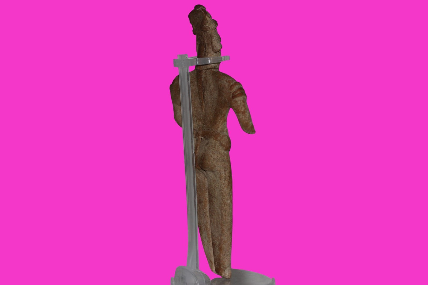 Pre Columbian Artifact Big 8 Inch Shaft Tomb Figure Colima Mexico 100 BC COA 243