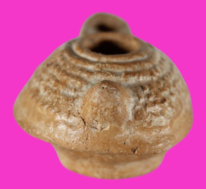 Ancient Holy Land Oil Lamp Artifact Jesus Christ Homeland 100 - 400 AD COA L07