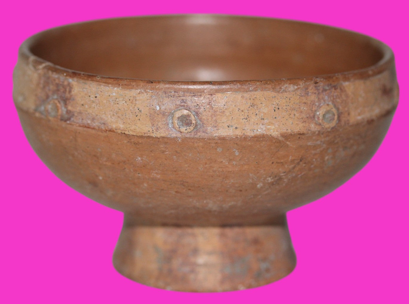 Pre Columbian Artifact Authentic Pedestal Bowl Watershed Costa Rica COA J88