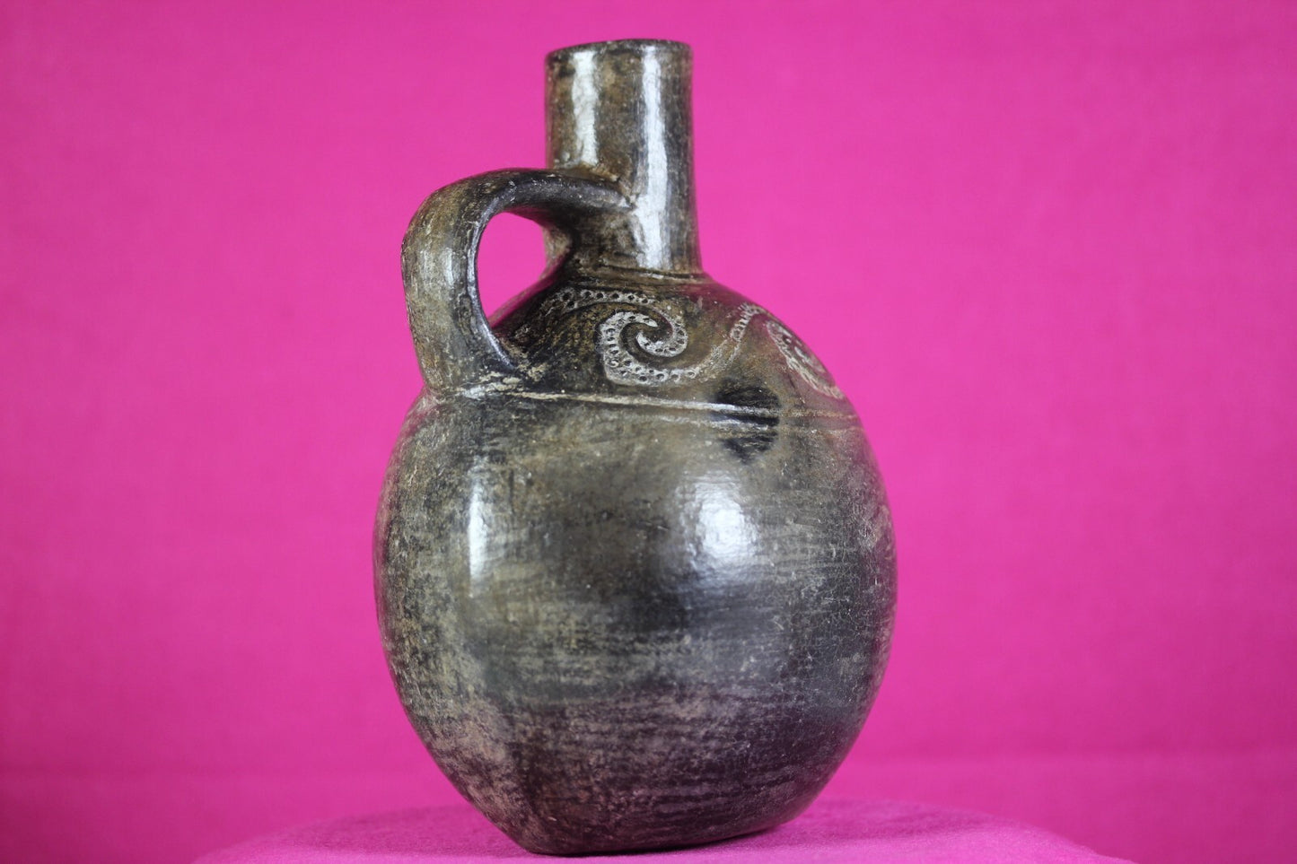 Pre Columbian Artifact Moche Incised Pottery Jar 100-800 AD Authentic COA J26