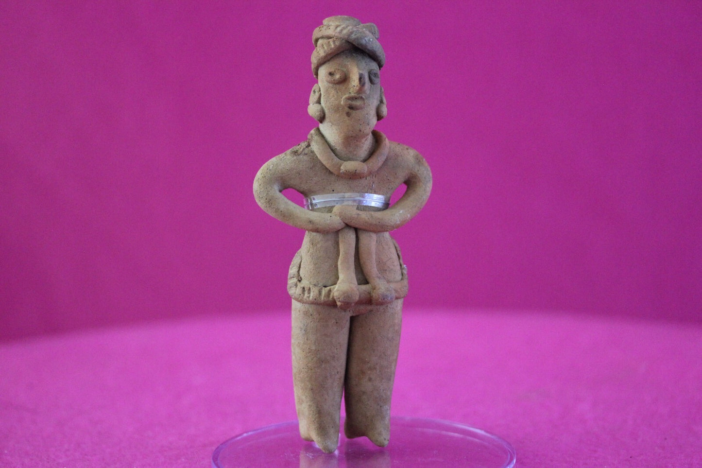 Authentic Pre Columbian Artifact Tomb Figure Colima Mexico 100 BC-250 AD COA 162