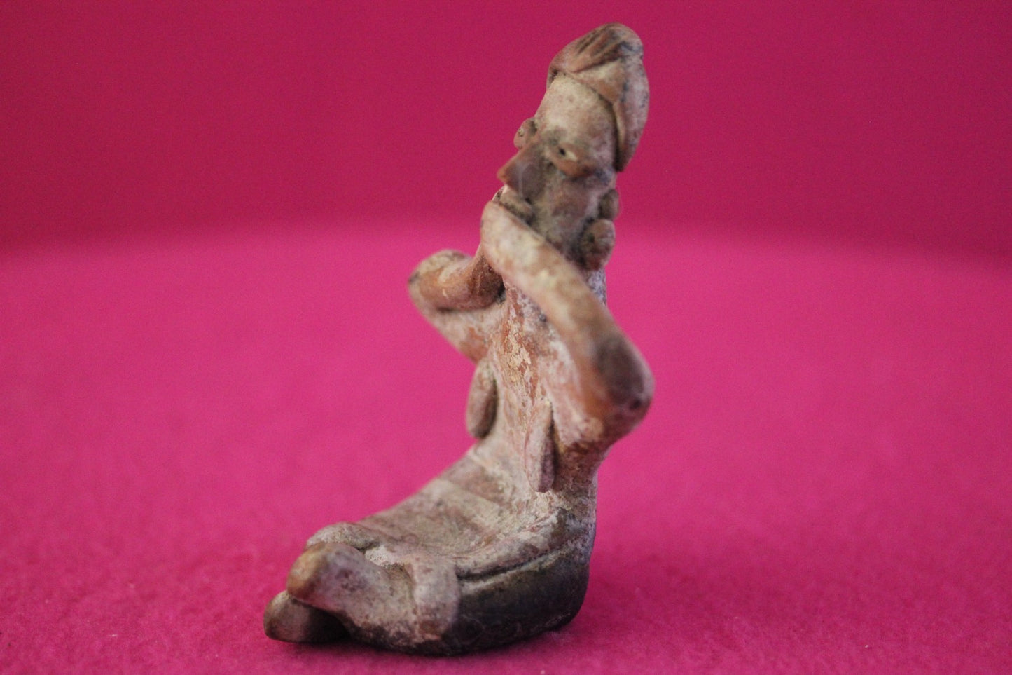 Authentic Pre Columbian Artifact Sleepy Grandma Tomb Figure Colima Mexico COA179