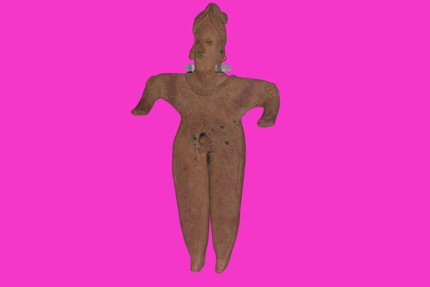 Pre Columbian Artifact Huge 9 Inch Tall Tomb Figure Colima Mexico 100 BC COA 231