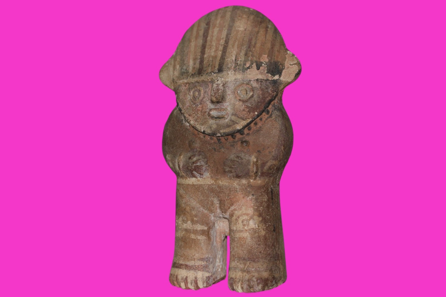 Pre Columbian Authentic Artifact Chancay Female Figure Peru 1200-1450 AD COA J42