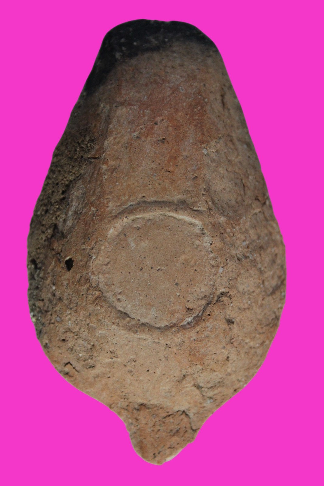 Oil Lamp Holy Land Ancient Artifact Jesus Christ Home Israel 300-600 AD COA 89