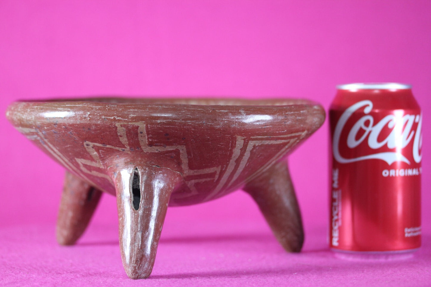 Ex Arte Primitivo Pre Columbian Artifact Chupicuaro Tripod Bowl 400-100 BC J40