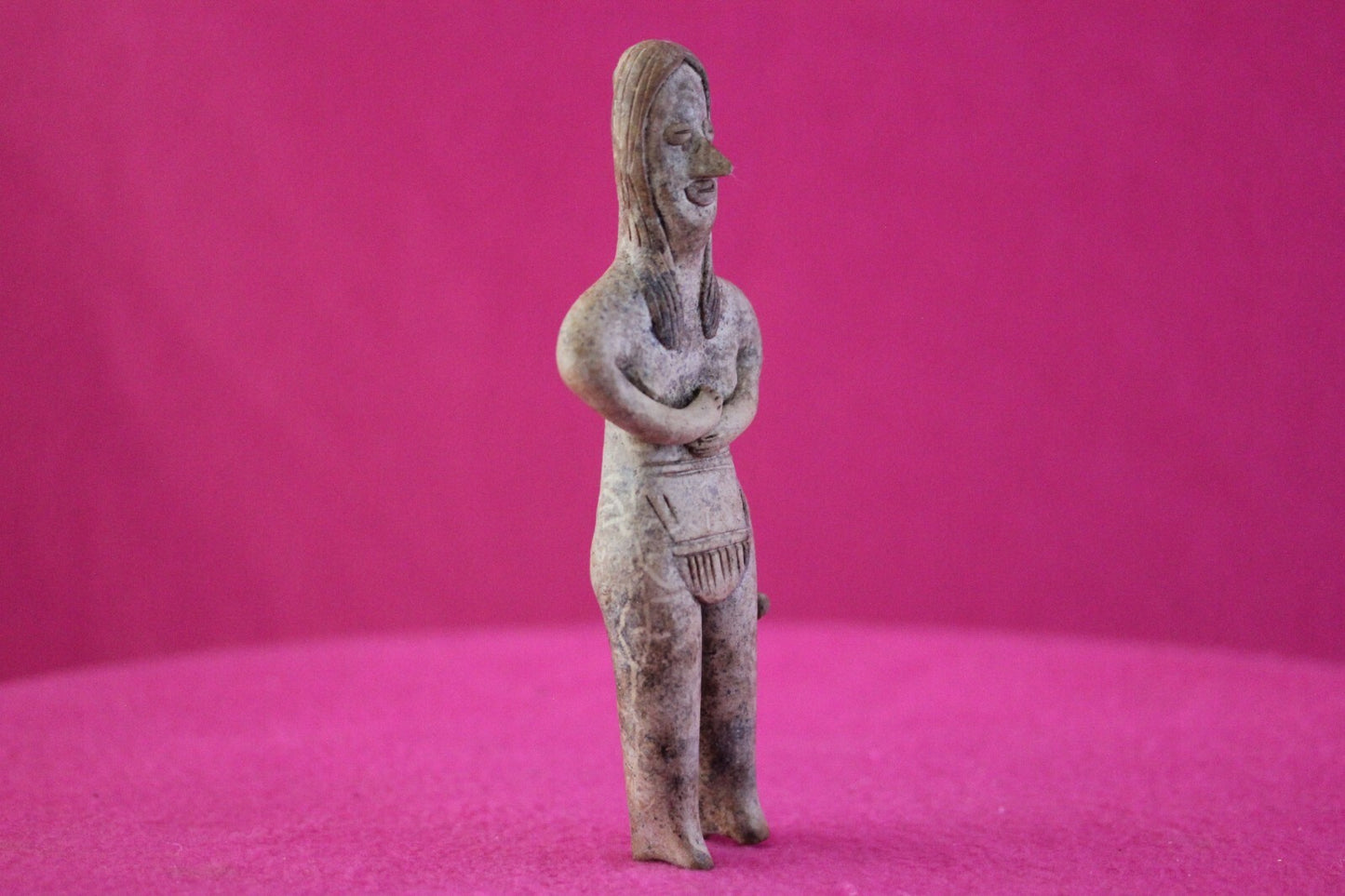 Authentic Pre Columbian Artifact Tomb Figure Colima Mexico 100 BC-250 AD COA 167