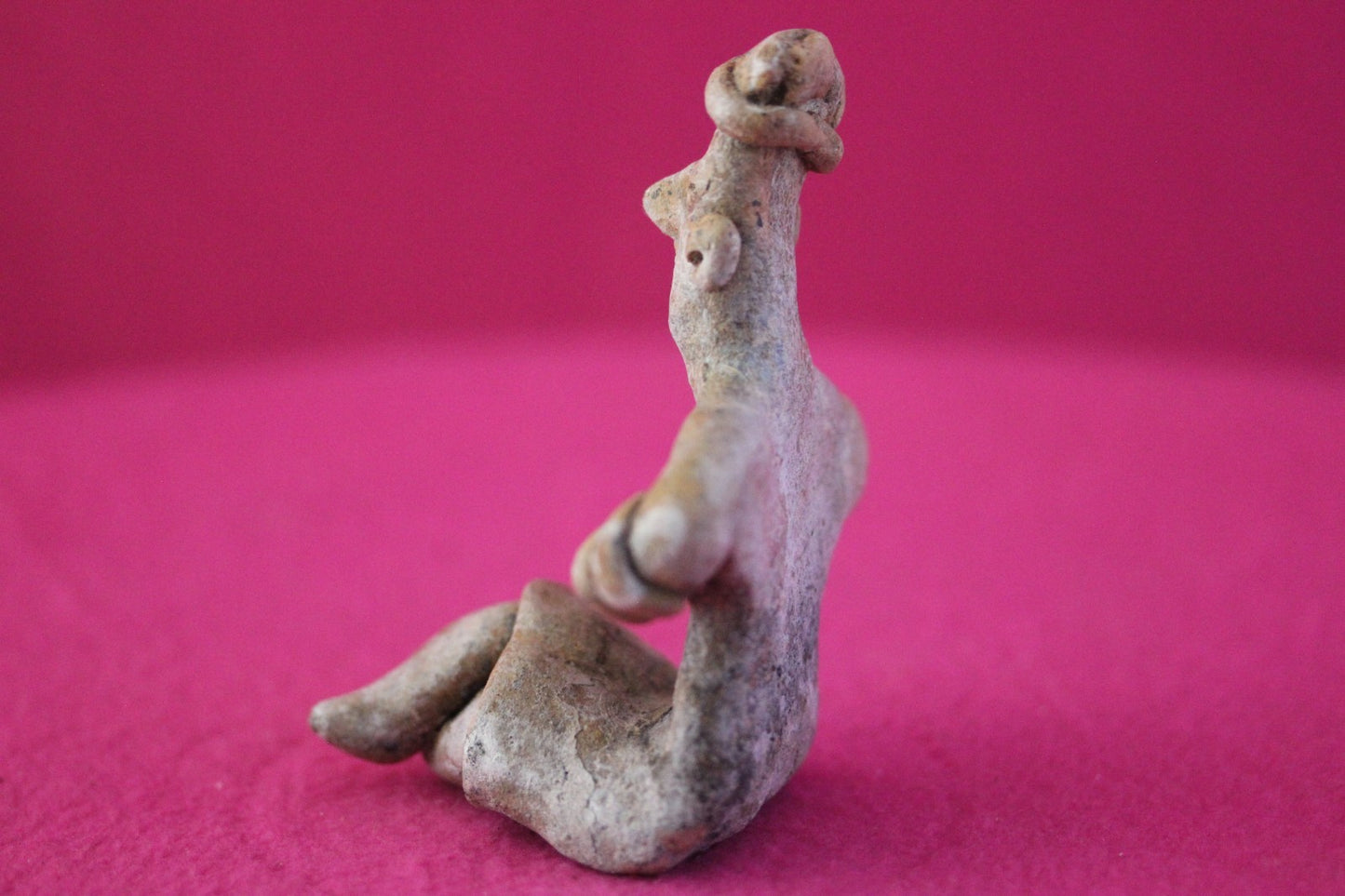 Authentic Pre Columbian Artifact Rare Seated Tomb Figure Colima Mexico COA 188