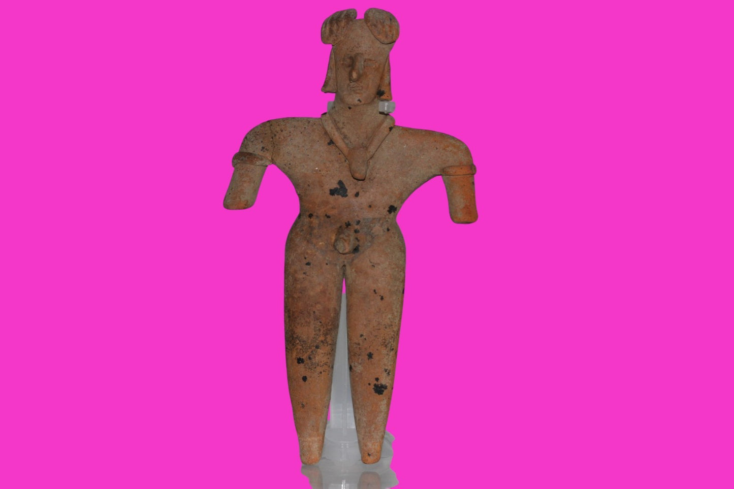 Pre Columbian Artifact 6 Inch Shaft Tomb Figure Colima Mexico 100 BC COA 235