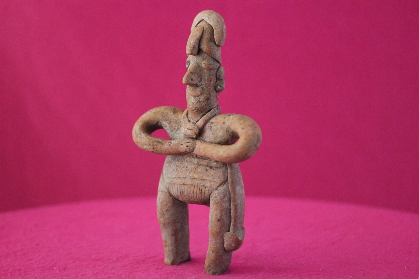Pre Columbian Authentic Artifact Male Shaman Tomb Figure Colima Mexico COA 200
