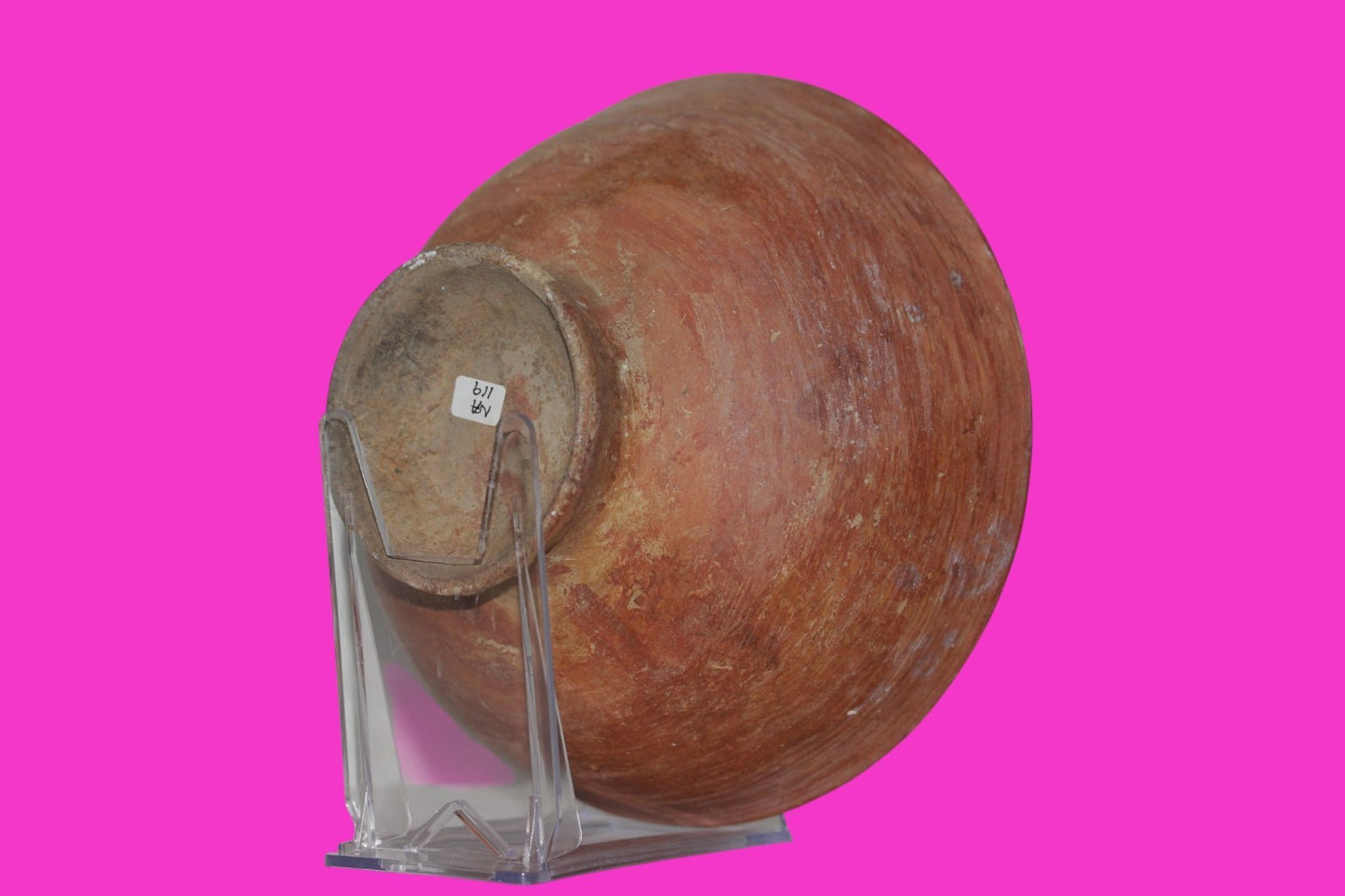 Pre Columbian Authentic Artifact Pedestal Bowl Nazca Peru 500 to 800 AD COA J53