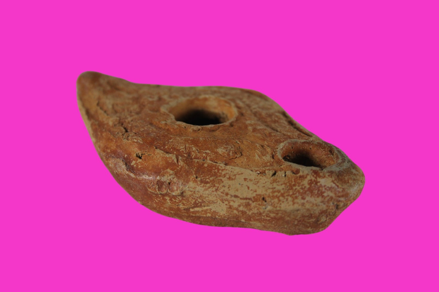 Ancient Holy Land Oil Lamp Artifact  From Jesus Christ Homeland 400-600AD COA 38