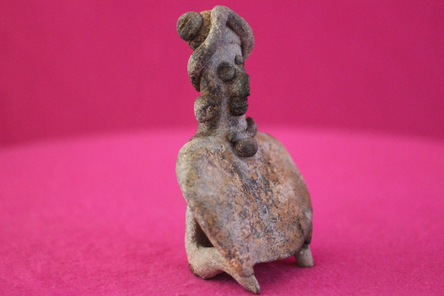 Authentic Pre Columbian Artifact Rare Skirted Tomb Figure Colima Mexico COA 184