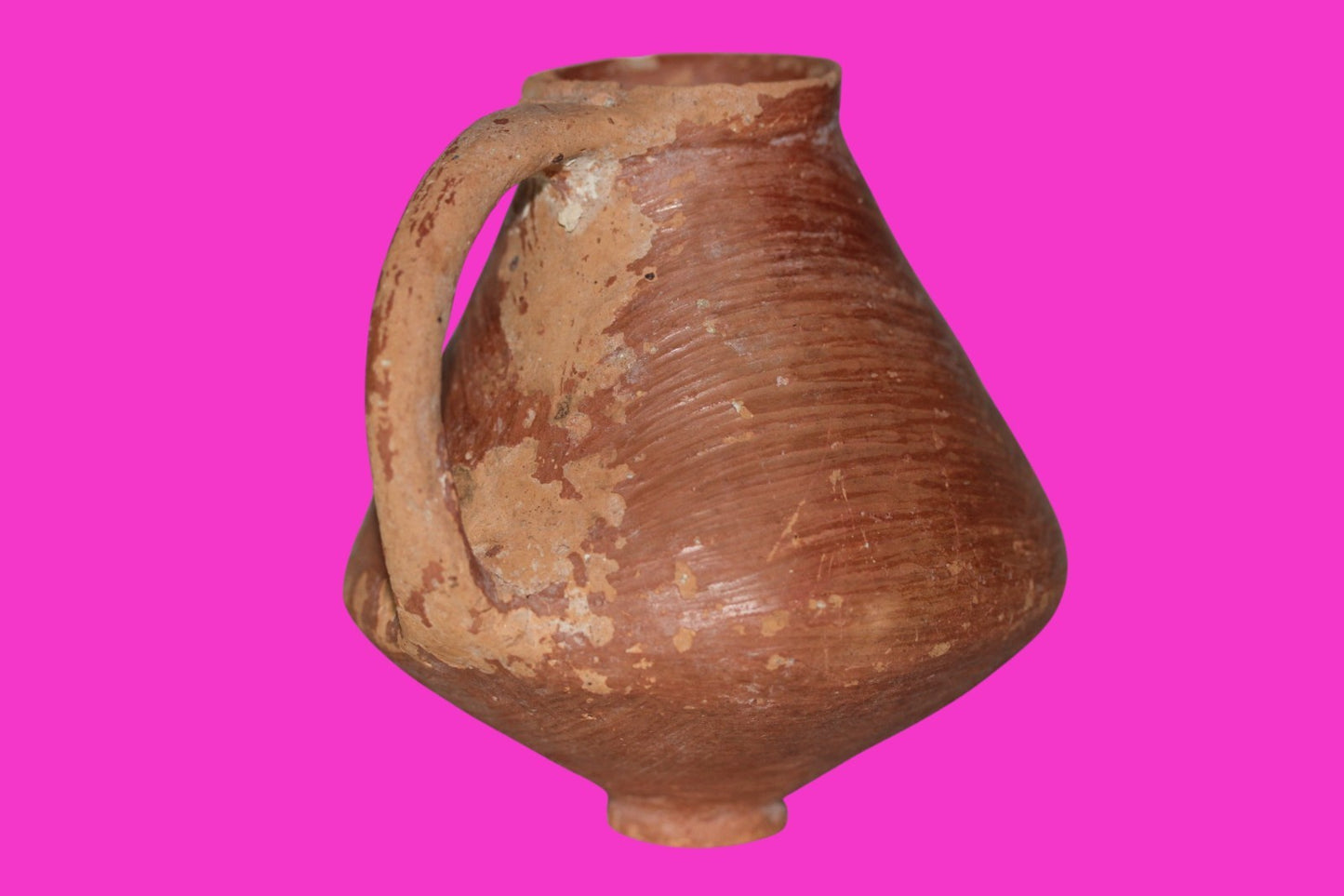 Holy Land Artifact Ancient From Time of Jesus Christ Jug 100BC-200AD COA J134