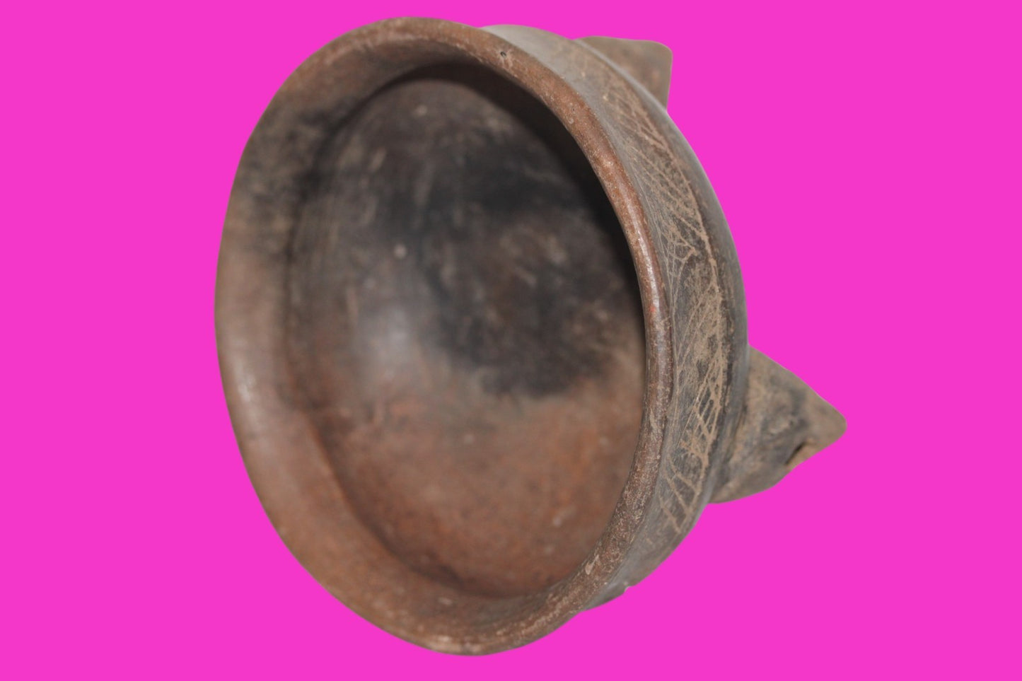 Pre Columbian Authentic Artifact Michoacan Tripod Rattle Bowl Mexico COA J16