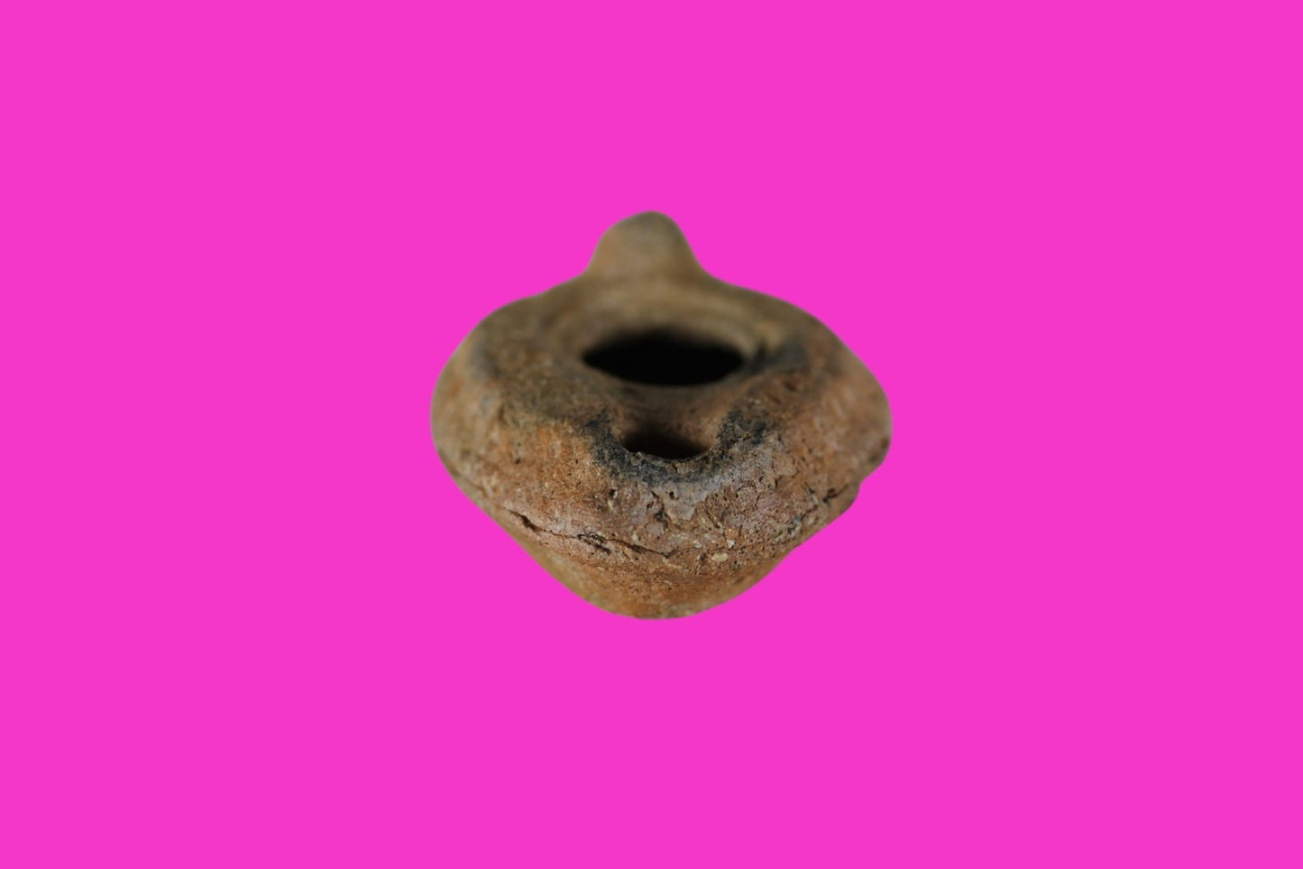 Ancient Holy Land Oil Lamp Artifact Jesus Christ Homeland 100 - 400 AD COA L11