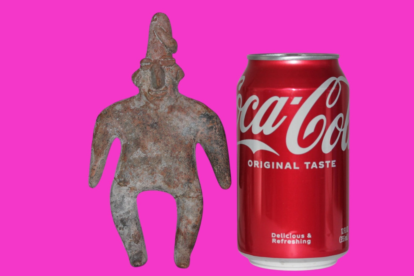Authentic Pre Columbian Artifact Male Archaic Tomb Figure Colima Mexico COA 19