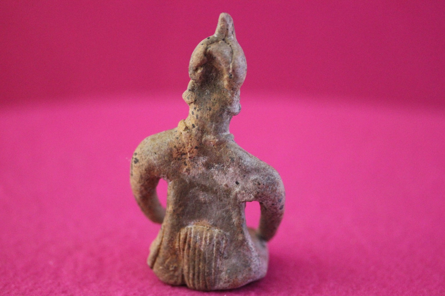 Pre Columbian Artifact Authentic Male Seated Tomb Figure Colima Mexico COA 192