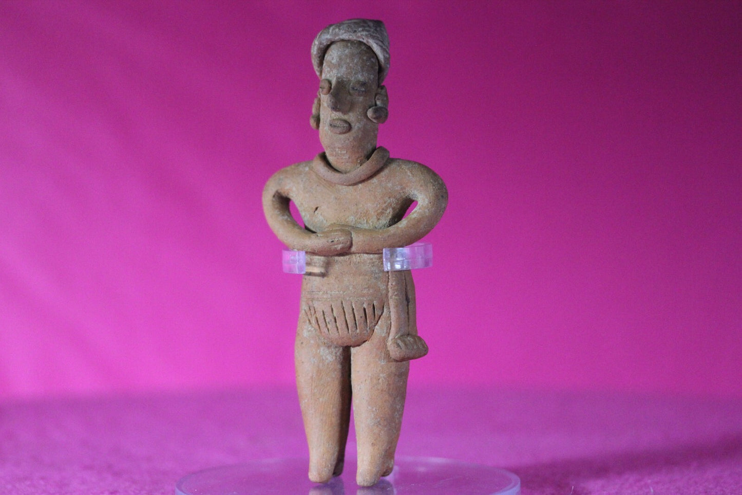 Authentic Pre Columbian Artifact Tomb Figure Colima Mexico 100 BC-250 AD COA 132