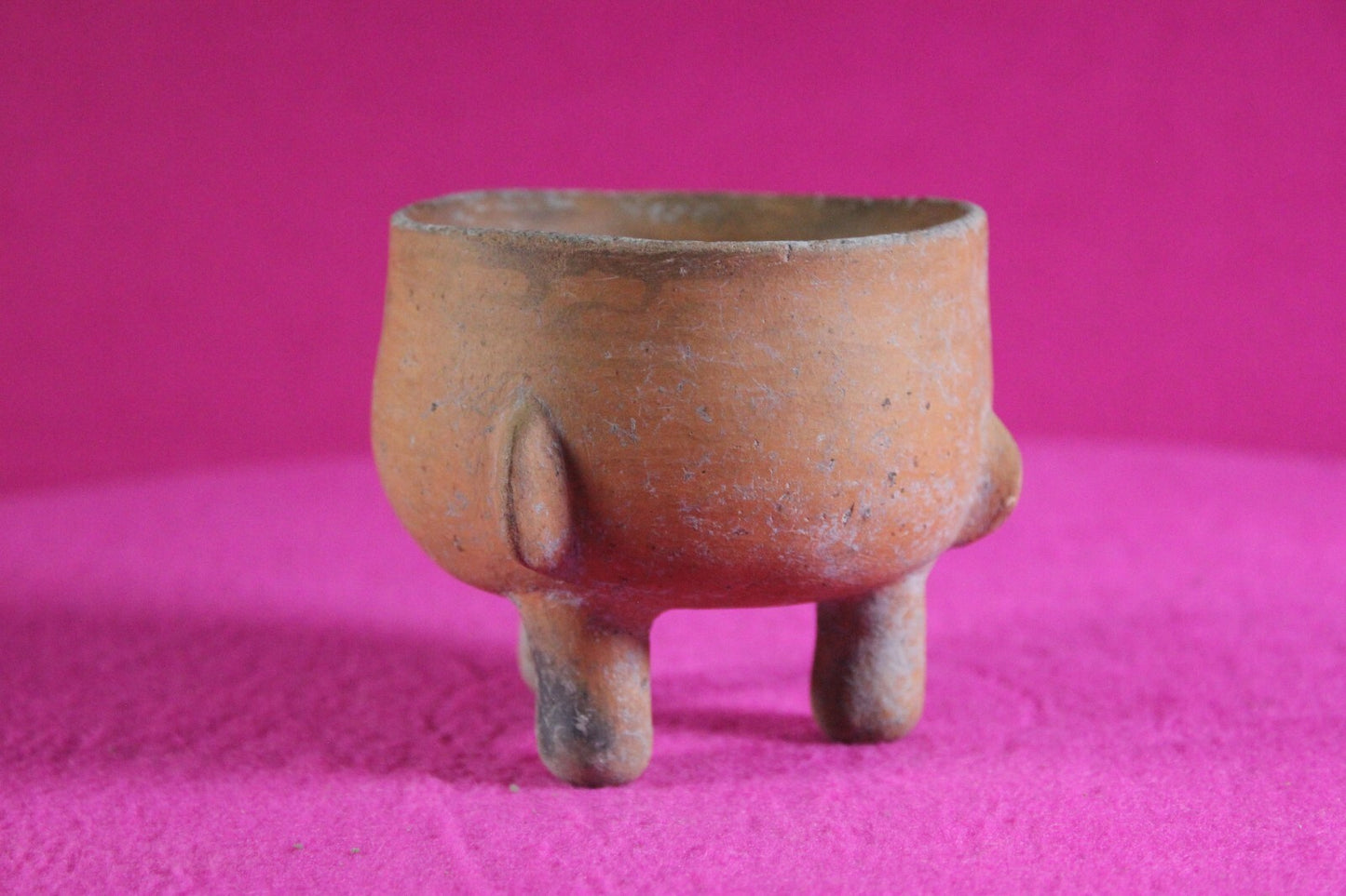 Pre Columbian Artifact Authentic Mini Tripod Bowl 1000-1400 AD Nicaragua COA J93