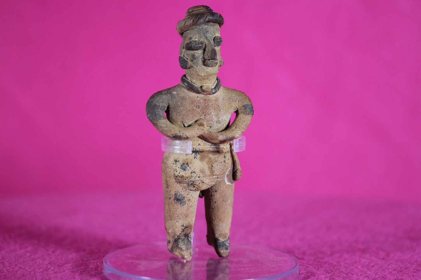 Authentic Pre Columbian Artifact Tomb Figure Colima Mexico 100 BC-250 AD COA 141