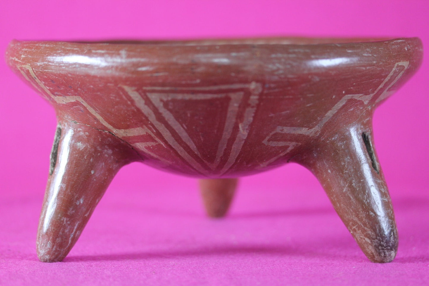 Ex Arte Primitivo Pre Columbian Artifact Chupicuaro Tripod Bowl 400-100 BC J40
