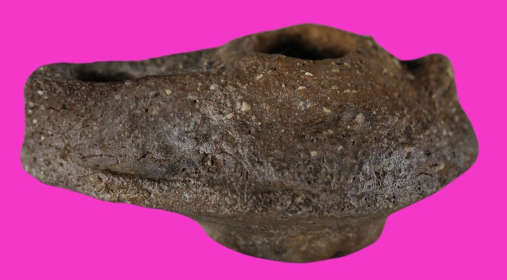 Ancient Holy Land Oil Lamp Artifact Jesus Christ Homeland 100 - 400 AD COA L09