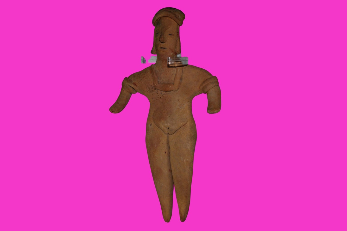 Pre Columbian Artifact 6 in Female Shaft Tomb Figure Colima Mexico 100BC COA 269