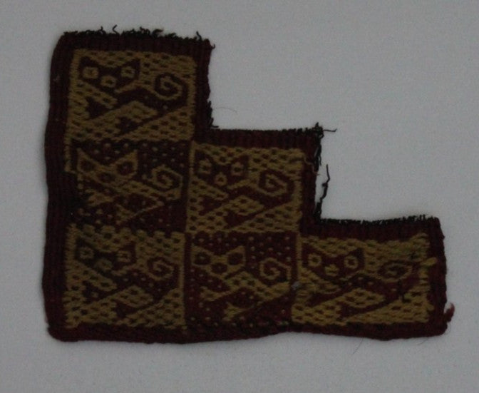 Pre Columbian Authentic Artifact Frameable Textile Border Chancay Peru COA 30