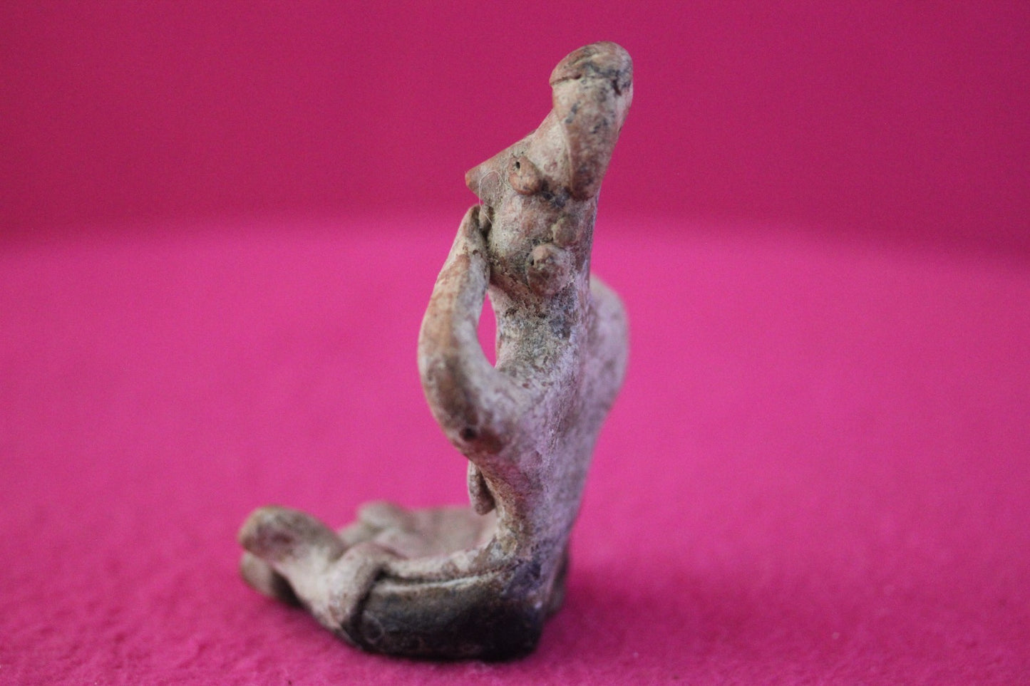 Authentic Pre Columbian Artifact Sleepy Grandma Tomb Figure Colima Mexico COA179
