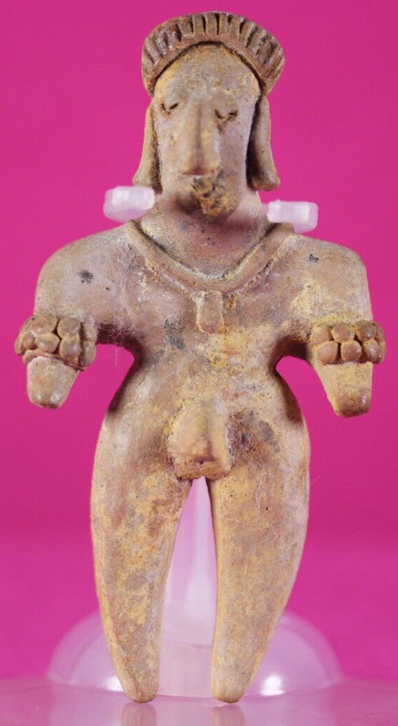 Pre Columbian Artifact Colima Figure Mexico 300BC-300AD Certified COA J64