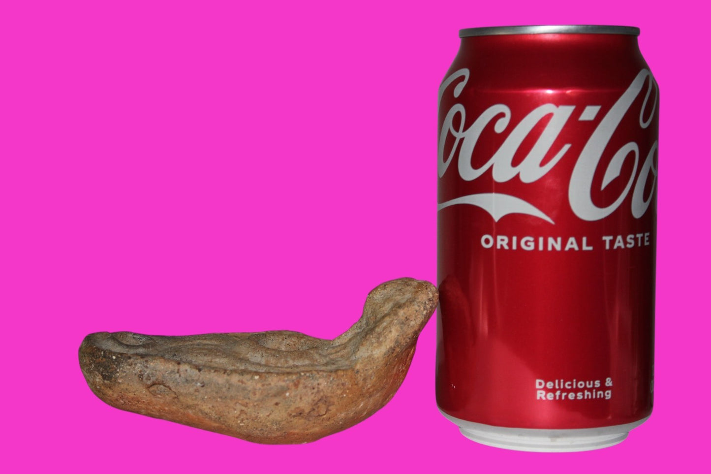 Oil Lamp Holy Land Ancient Artifact Jesus Christ Home Israel 100-400 AD COA J122