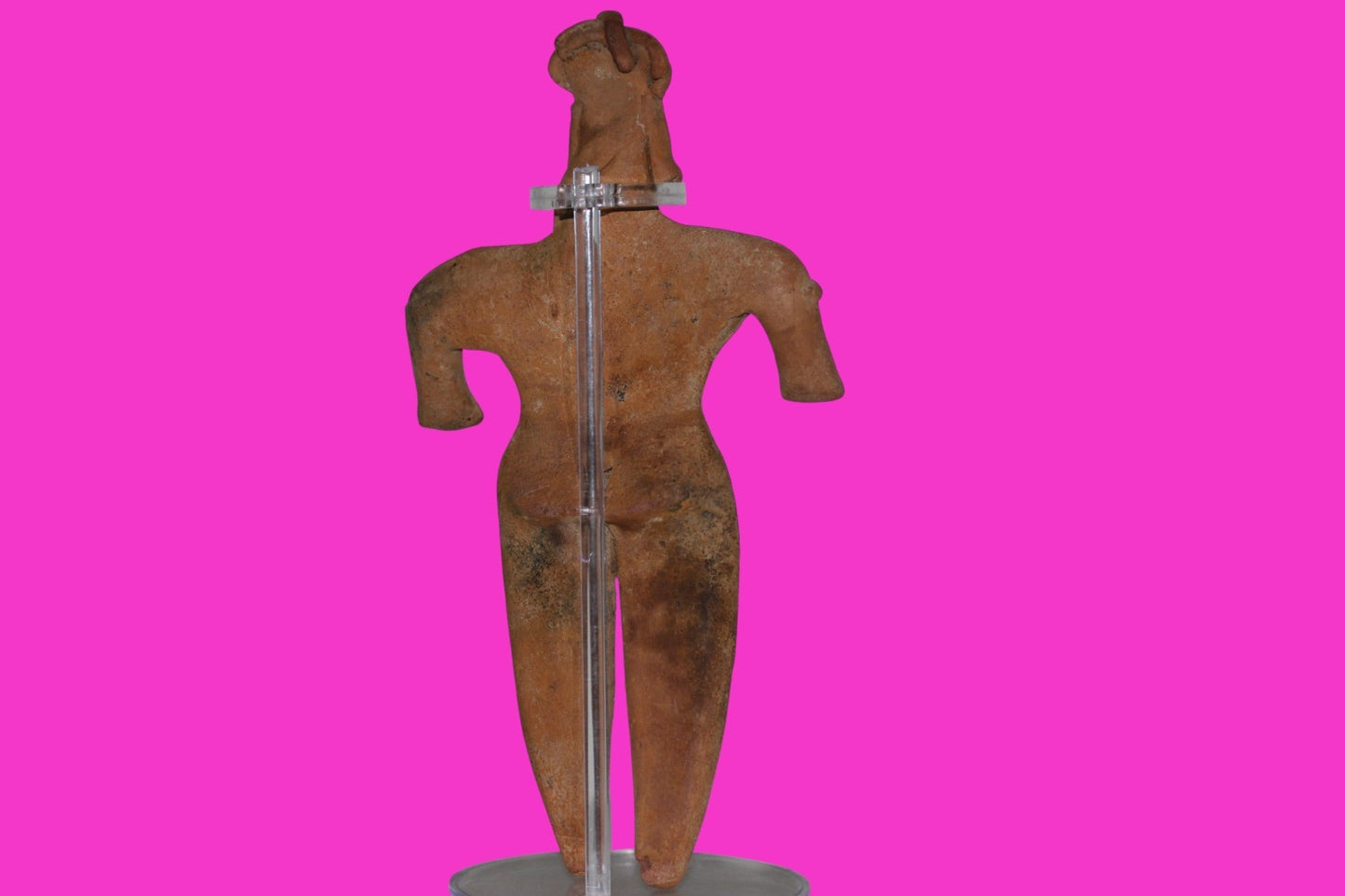 Pre Columbian Artifact Huge 8 Inch Tall Tomb Figure Colima Mexico 100 BC COA 232