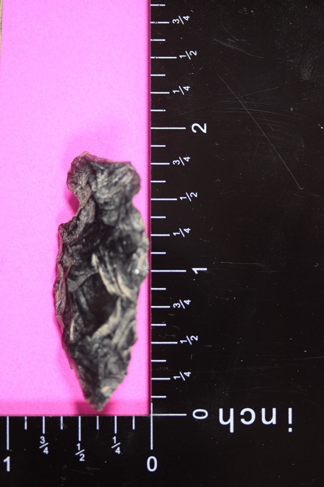 Authentic Pre Columbian Artifact Aztec Arrowhead Battle of Mexico City COA 16