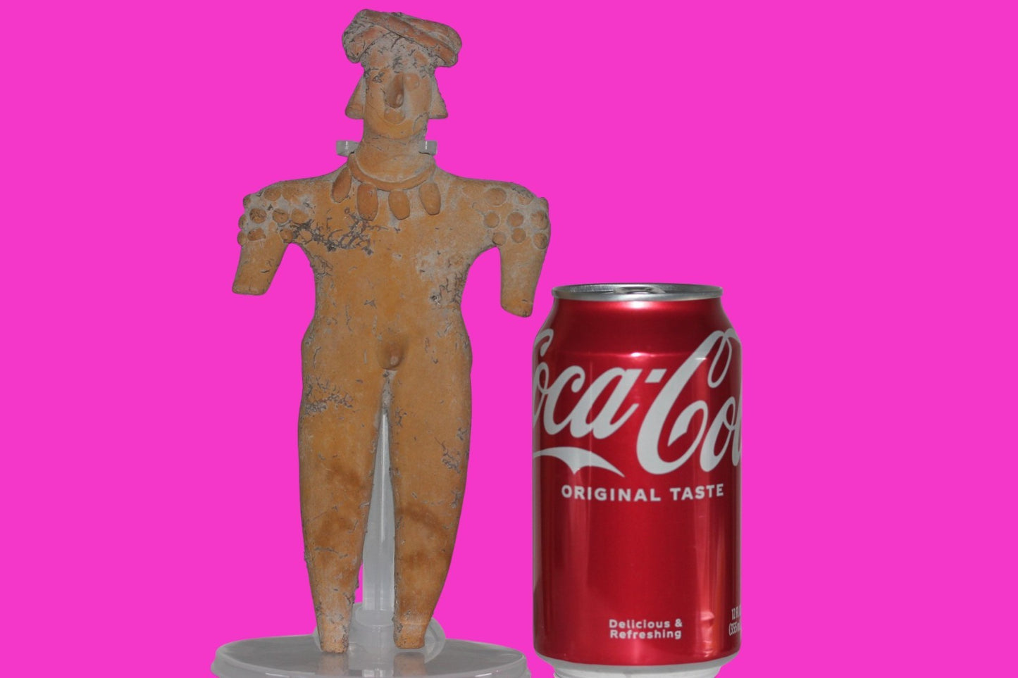 Pre Columbian Artifact 8 Inch Shaman Tomb Figure Colima Mexico 100 BC COA 249