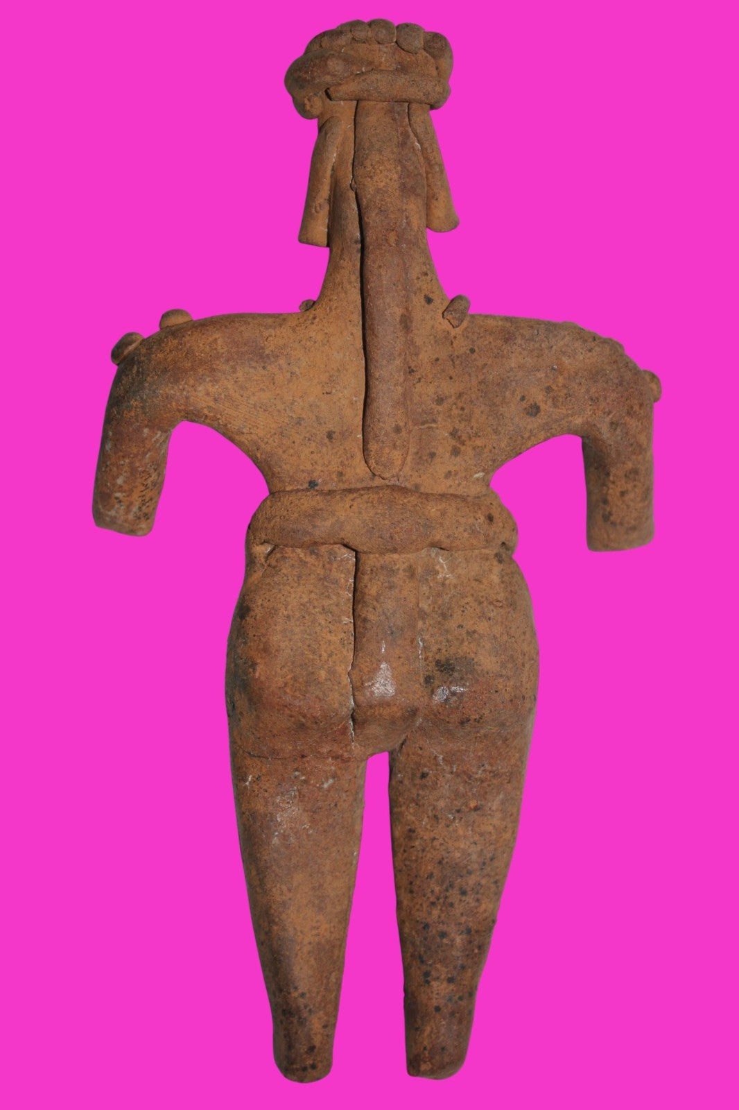 Pre Columbian Artifact 6in Female Shaman Tomb Figure Colima Mexico 100BC COA 266
