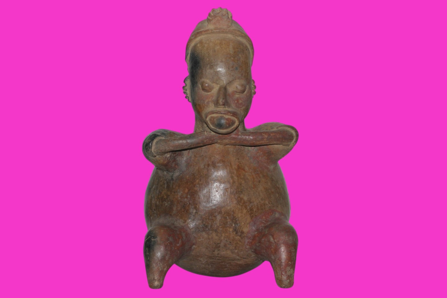 Pre Columbian Artifact Authentic Bloated Figure Jalisco Mexico 300 BC COA 218