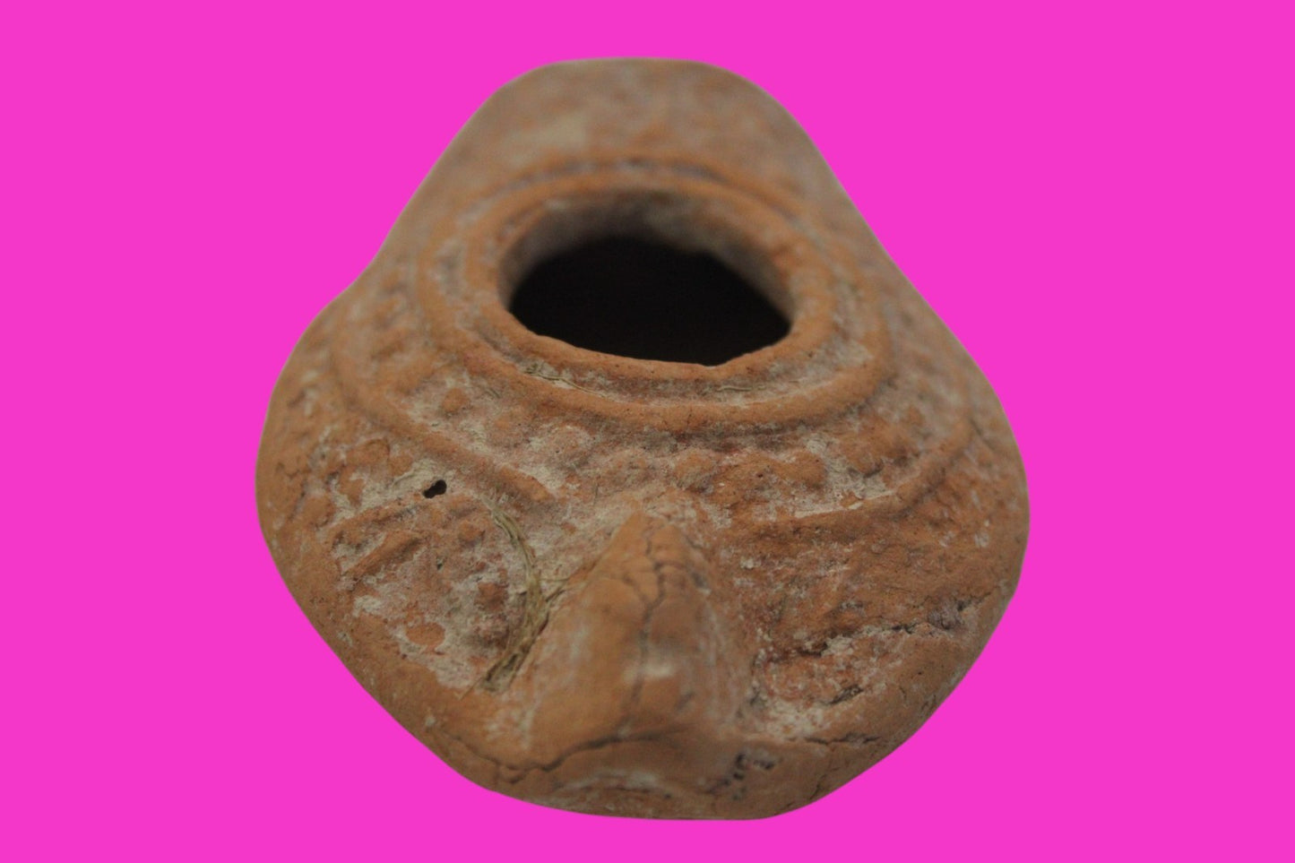 Ancient Holy Land Oil Lamp Artifact From Jesus Christ Home Land 100-500AD COA 65