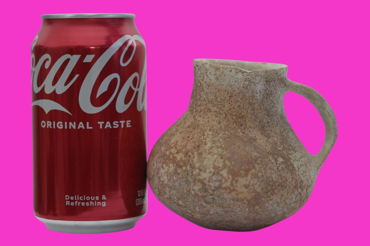 Holy Land Authentic Artifact Jesus Christ Home Land Juglet 100BC-400AD COA J35