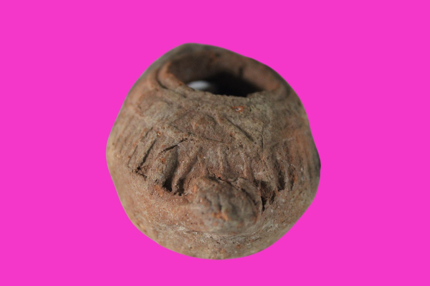Oil Lamp Holy Land Ancient Artifact Jesus Christ Home Israel 300-600 AD COA 69