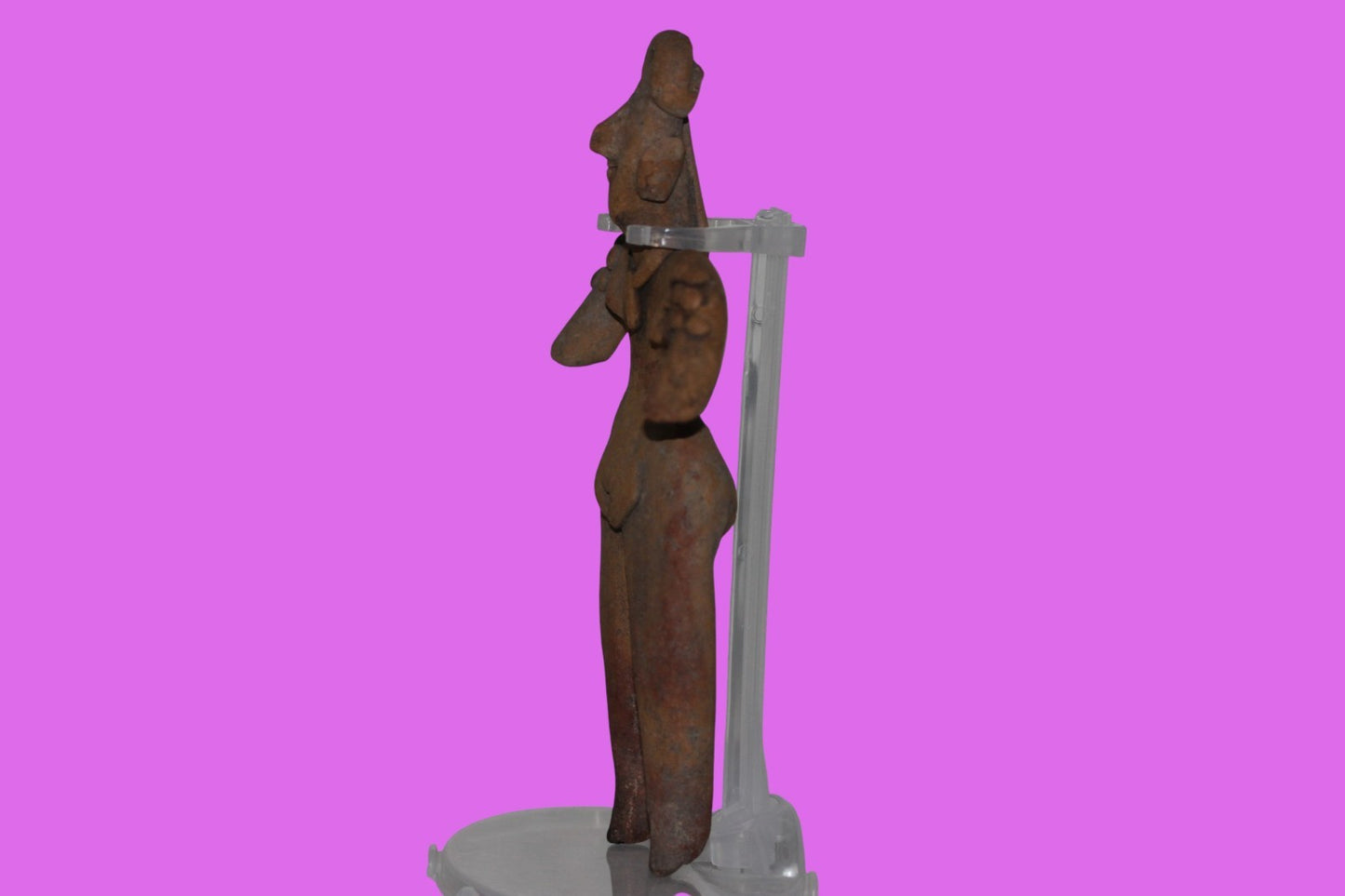 Pre Columbian Artifact 6in Female Shaman Tomb Figure Colima Mexico 100BC COA 256