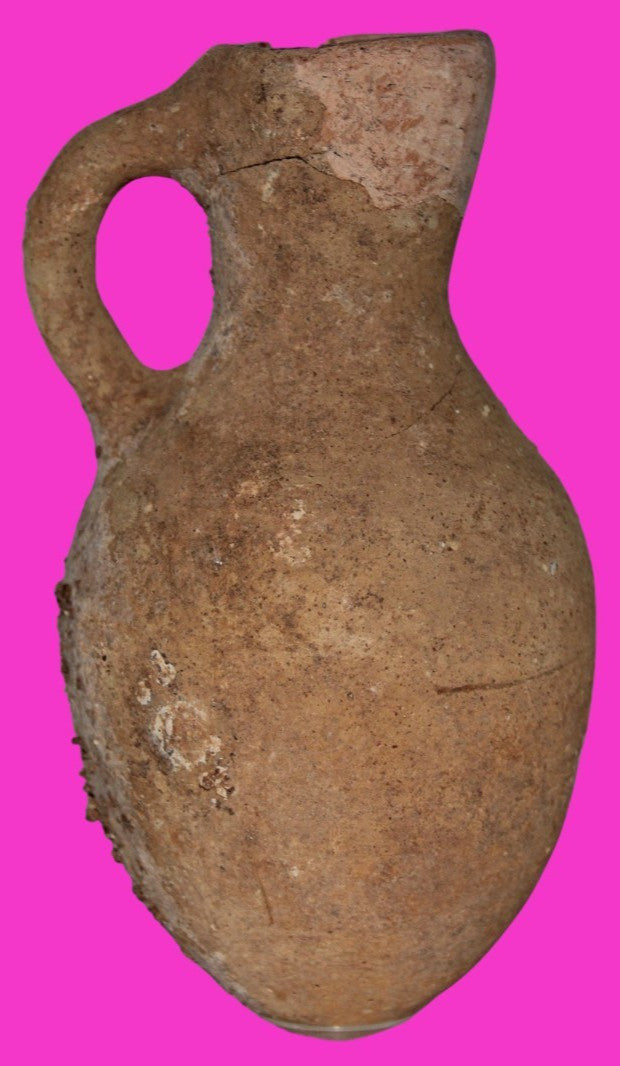 Ancient Holy Land Artifact King David Era Jug Land of Jesus Christ 1000 BC COA 8