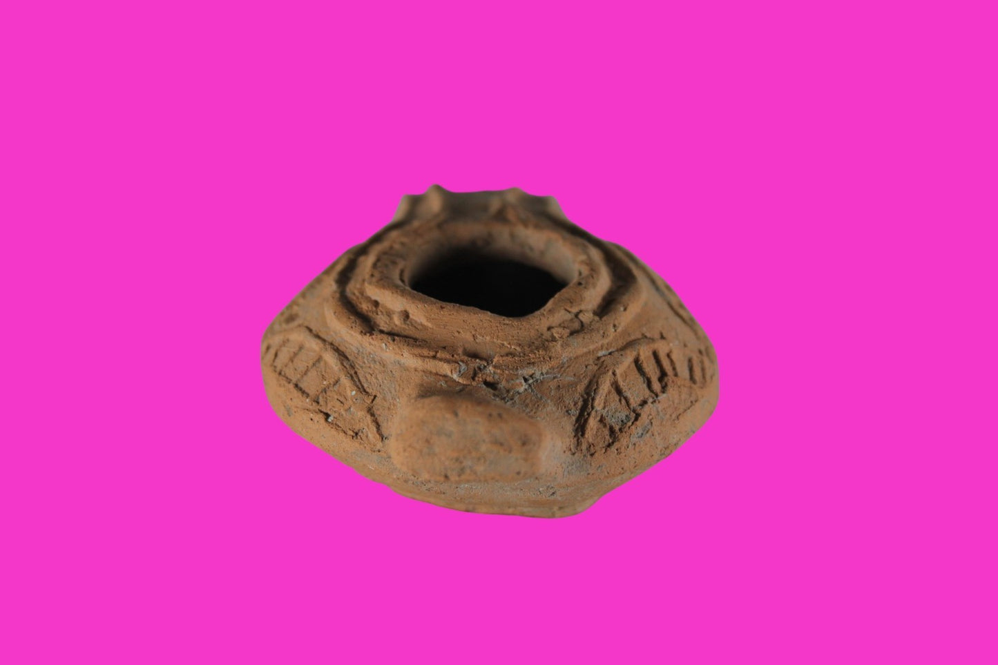 Ancient Holy Land Oil Lamp Artifact Jesus Christ Homeland 100BC-400AD COA 22