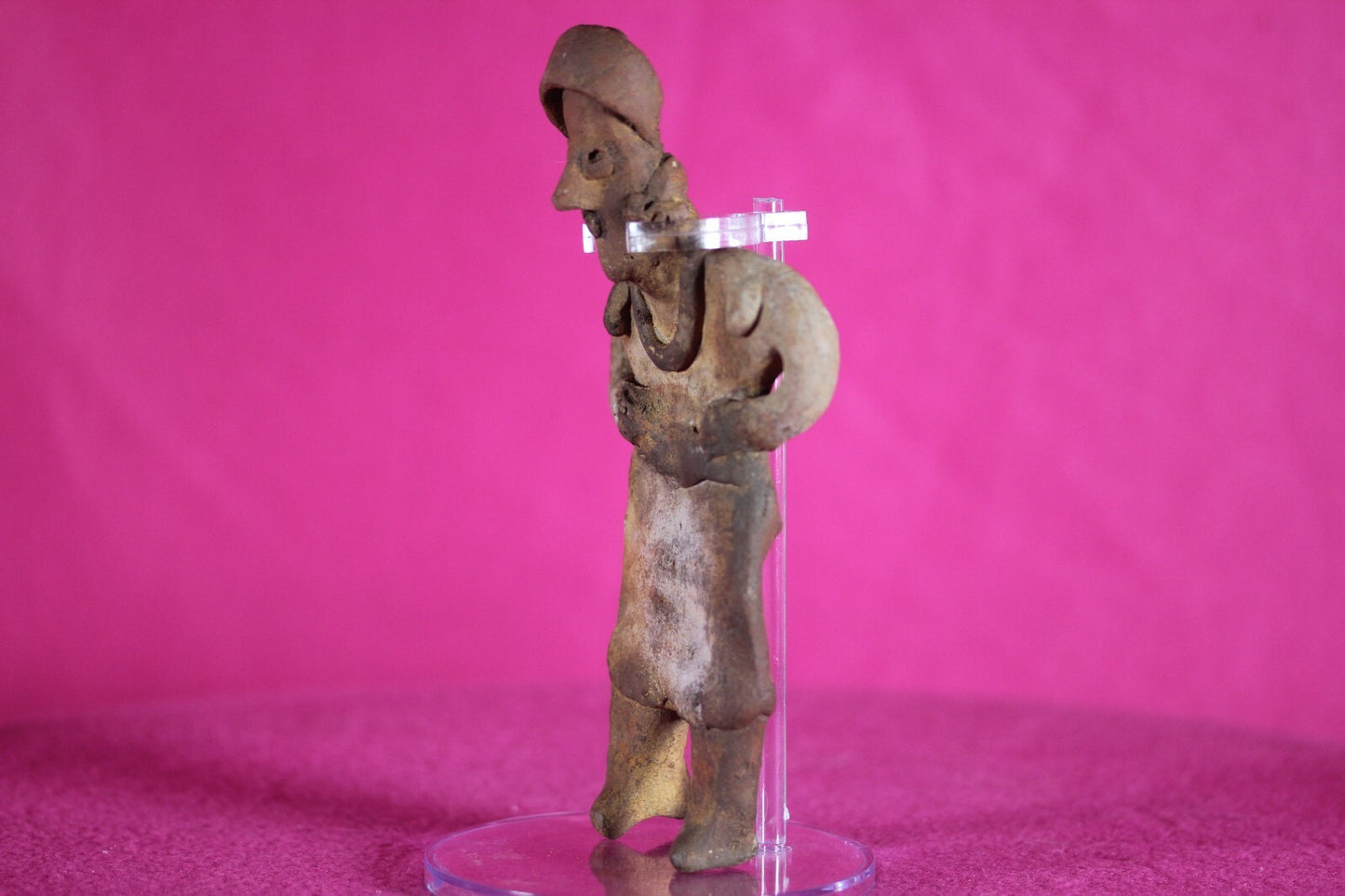 Authentic Pre Columbian Artifact Rare Grandma Tomb Figure Colima Mexico COA 142