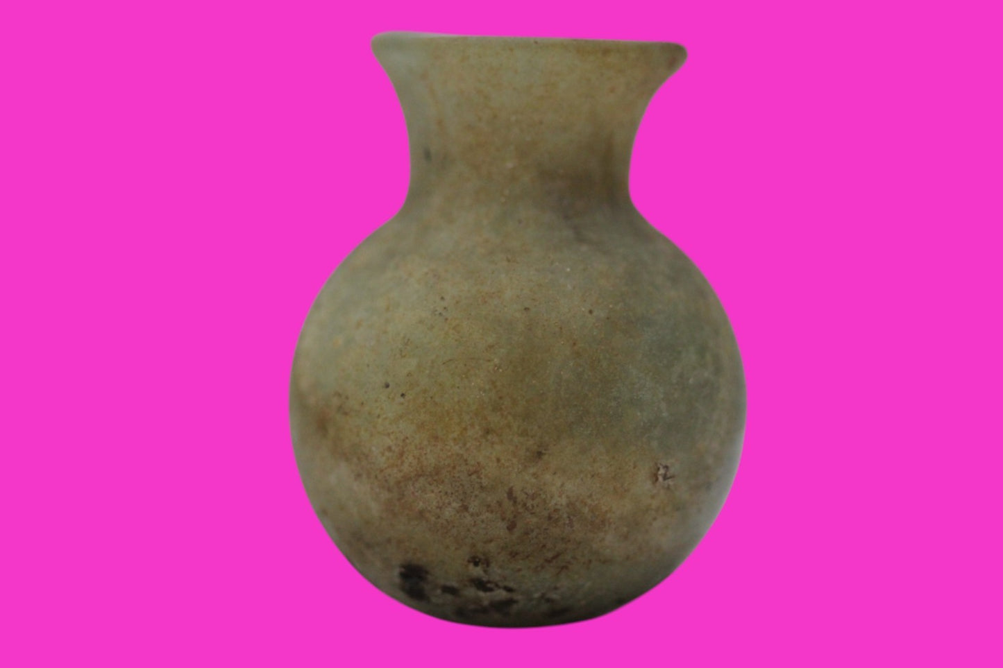 Holy Land Artifact Authentic Ancient Glass Bottle 100-300 AD Roman Era COA J17